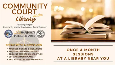 Community Court at the Library graphic