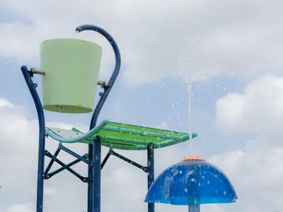 Bucket at Salinas Park Splash Pad