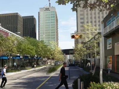 Architectural Rendering of Uptown Corridors