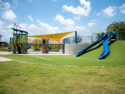 slides near playground