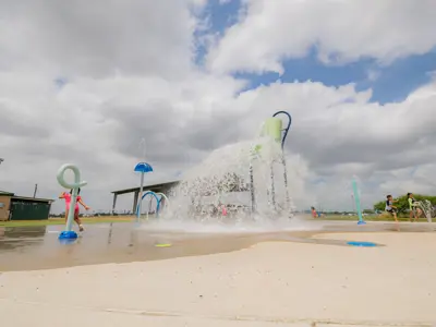 Bucket at Salinas Park Splash Pad