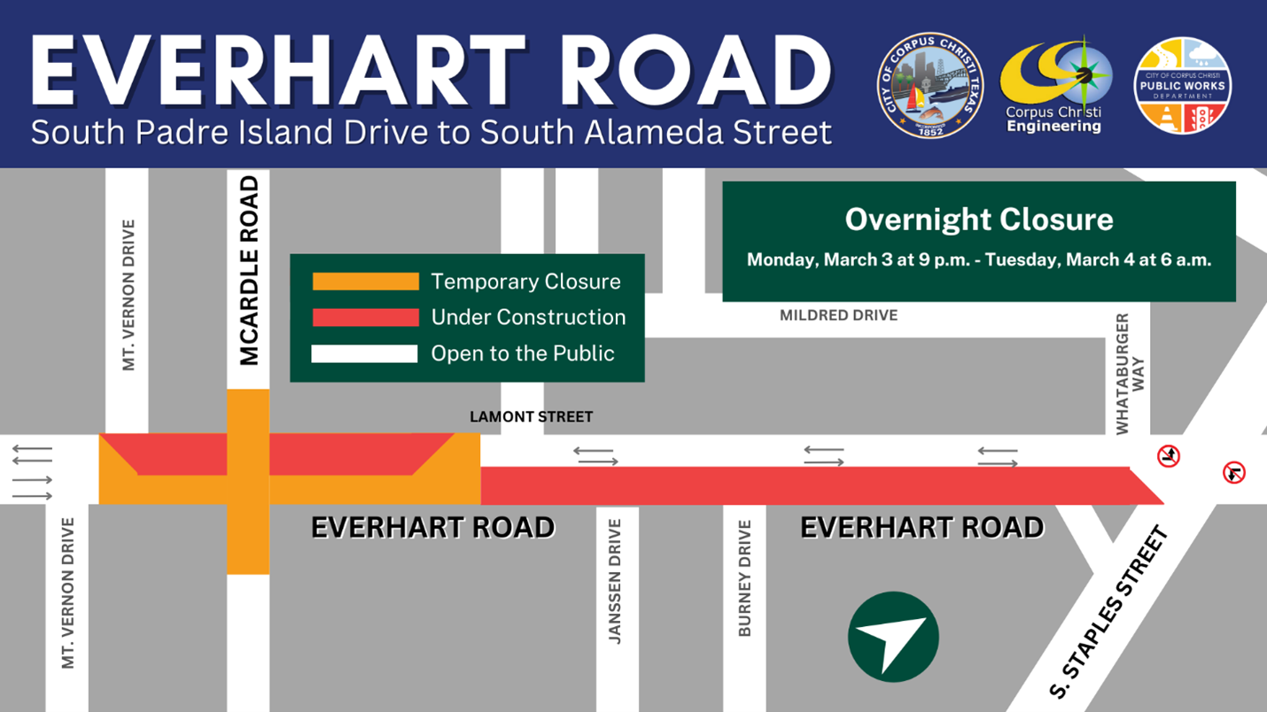 Everhart Road overnight closure