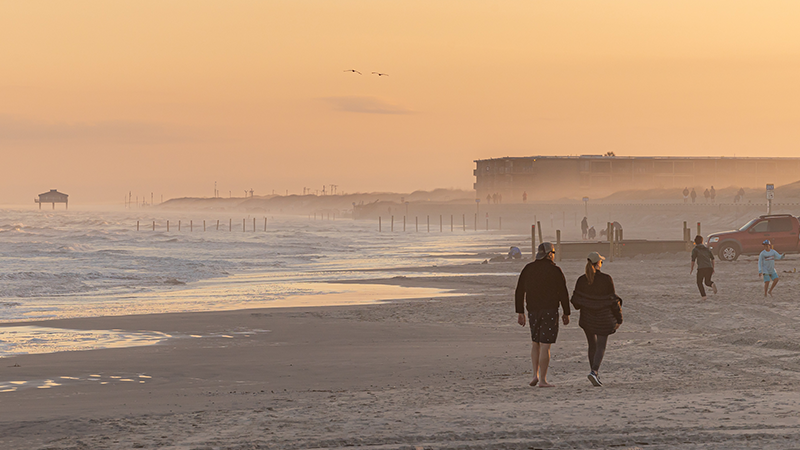 WhiteCap Beach in Evening