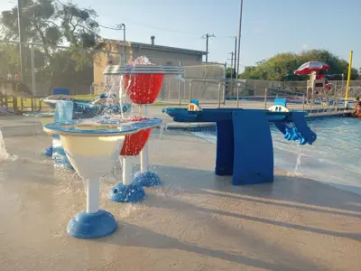 Collier Pool Water Intractive Play Area