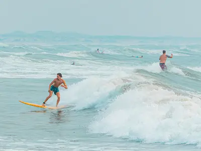 People surfing