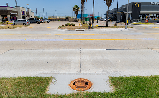 Manhole cover and road